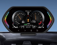 OBD2+GPS+傾斜計3in1スマートメーター「KuoWei F12」の取り付けイメージ（画像：ギャザテック発表資料より）