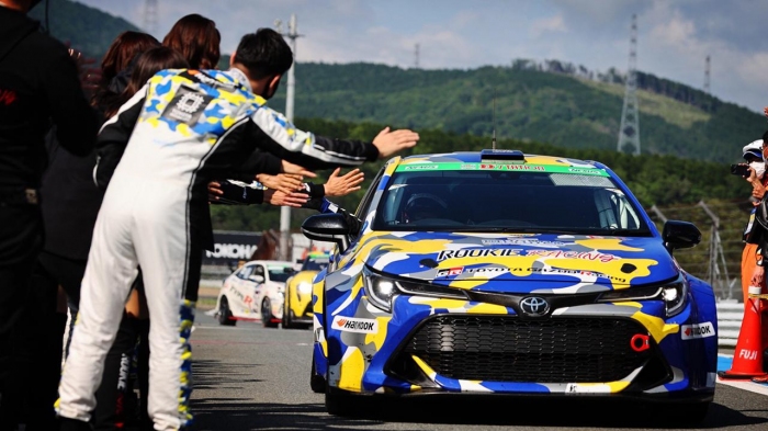 Photo: 富士24時間レースで完走を果たした「ORC ROOKIE Racing Corolla H2 concept」（画像提供　トヨタイムズ）
