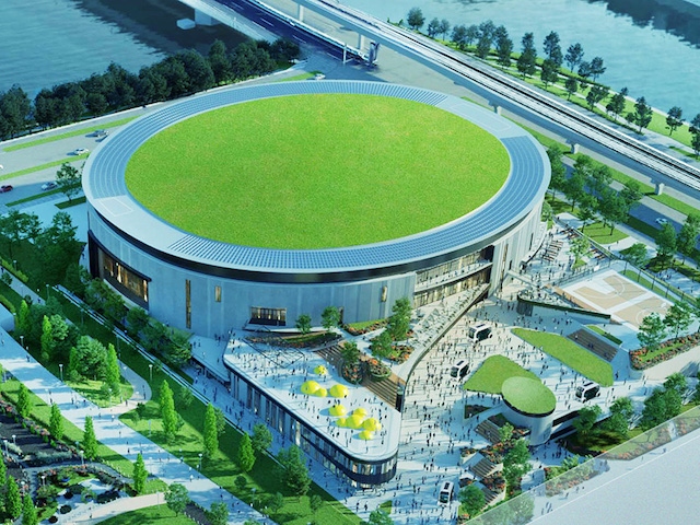 2025年6月の竣工、秋の開業に向け推進する「TOKYO A-ARENA PROJECT」が着工、場所は大規模複合施設「パレットタウン」跡地の東側