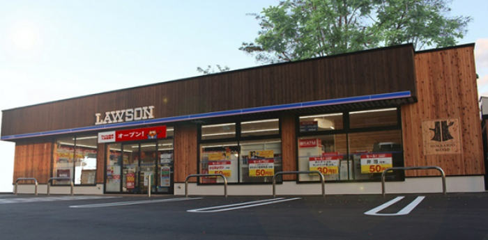 HOKKAIDO WOOD BUILDING登録店舗の函館梁川公園通店（ローソン発表資料より）