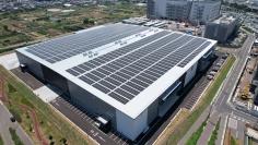オークワが調達する電力を生産している長野県の太陽光発電設備（オークワの発表資料より）