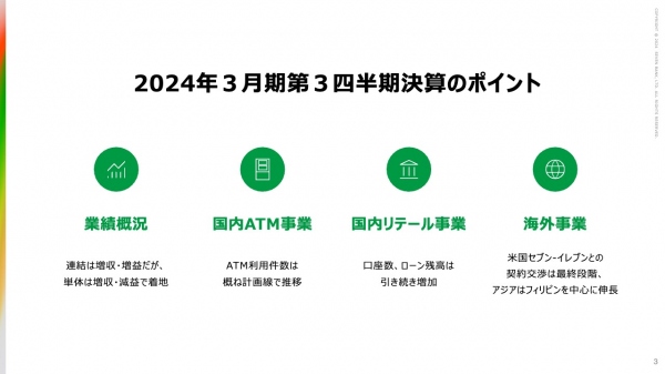 【QAあり】セブン銀行、連結・単体ともに増収を達成　通期でも過去最高収益を見込む