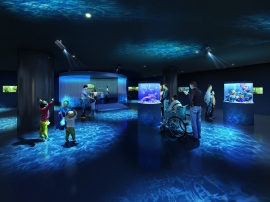 都市型水族館の開業イメージ(NTT都市開発発表資料より) 都市型水族館の開業イメージ(NTT都市開発発表資料より)