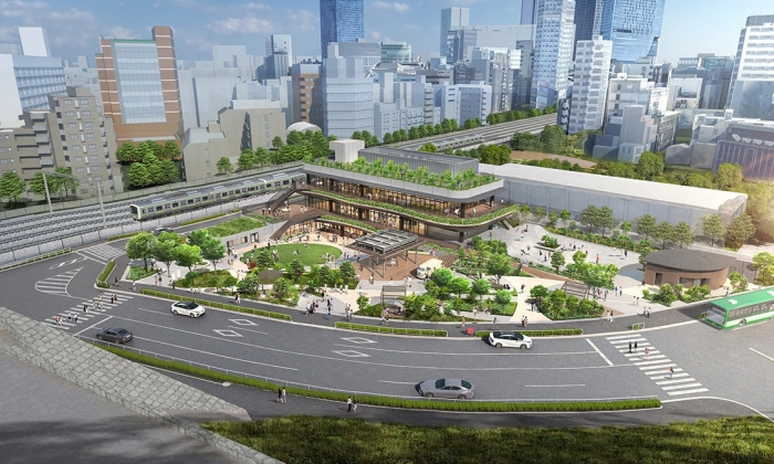 公園と施設のオープンイメージ（東急モールズデベロップメントの発表資料より）