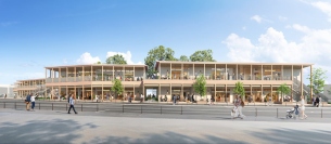 木造商業施設の完成イメージ（東急など発表資料より）