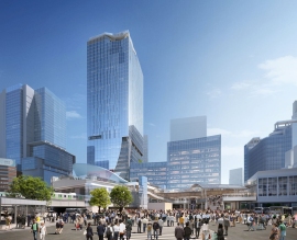 渋谷スクランブルスクエア第2期工事の完成イメージ(JR東日本など発表資料より) 渋谷スクランブルスクエア第2期工事の完成イメージ(JR東日本など発表資料より)