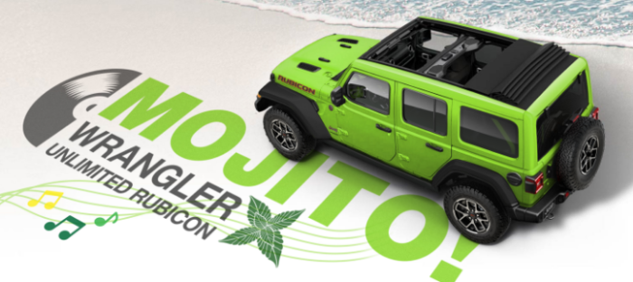 「Jeep Wrangler Unlimited Rubicon Mojito!」（写真：ステランティスジャパン発表資料より）
