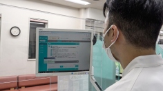 薬歴入力の様子（画像：日本調剤の発表資料より）