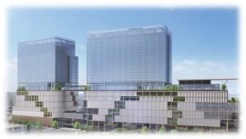 名古屋駅地区再開発の完成イメージ(名鉄など発表資料より)(c) 株式会社日建設計・SKIDMORE, OWINGS & MERRILL LLP 名古屋駅地区再開発の完成イメージ(名鉄など発表資料より)(c) 株式会社日建設計・SKIDMORE, OWINGS & MERRILL LLP