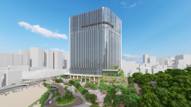 複合施設の外観イメージ(京急発表資料より) 複合施設の外観イメージ(京急発表資料より)