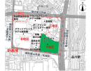 計画敷地(緑部分) 計画敷地(緑部分)
