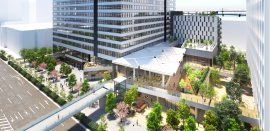 豊洲セイルパークの開業イメージ(三菱地所発表資料より) 豊洲セイルパークの開業イメージ(三菱地所発表資料より)