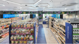 未来コンビニの店内(ローソン発表資料より) 未来コンビニの店内(ローソン発表資料より)