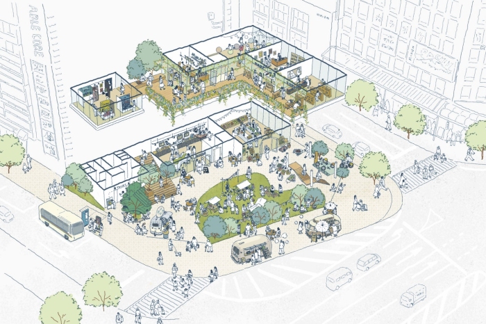 にぎわい拠点の開業イメージ（沼津市発表資料より）