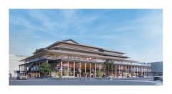 三条駅再開発の完成イメージ（京阪HD発表資料より）