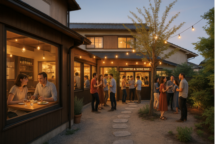 カフェスタンドのオープンイメージ（ガイアックス発表資料より）