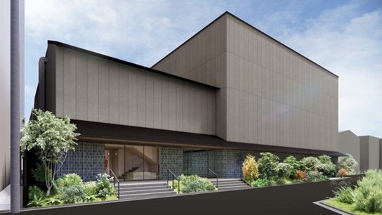 芸術拠点の完成イメージ（NTT都市開発発表資料より）