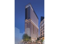 新ランドマークとなる複合施設の完成イメージ（南海電鉄発表資料より）