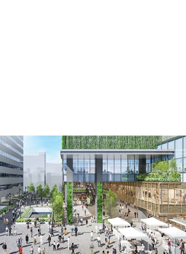 駅前デッキ広場