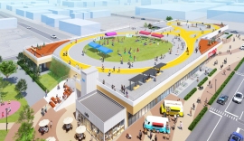 公園化されたスーパー屋上のイメージ（入間市発表資料より）