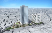 京成立石駅北口再開発の完成イメージ（東京建物の発表資料より）