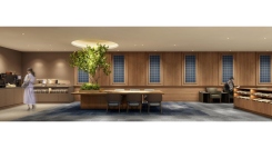 空港ラウンジのオープンイメージ（関西エアポート神戸提供）