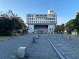 徳島県が新ホールを計画していた藍場浜公園(2023年11月筆者撮影) 徳島県が新ホールを計画していた藍場浜公園(2023年11月筆者撮影)