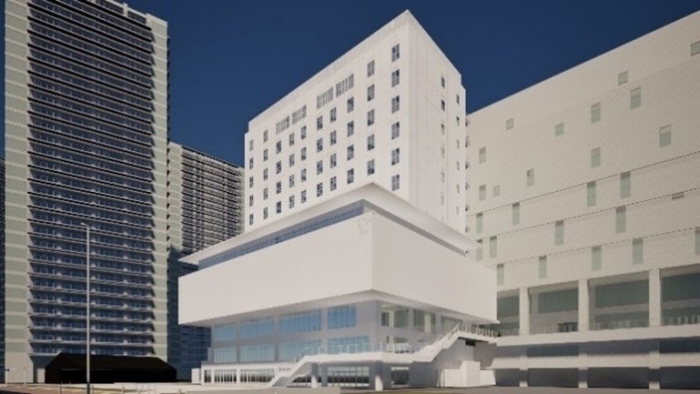 ViNA GARDENSホテル温浴棟の完成イメージ（小田急発表資料より）