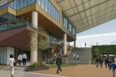 「1階 駅前南コンコース」大階段と駅前商業施設イメージ 「1階 駅前南コンコース」大階段と駅前商業施設イメージ