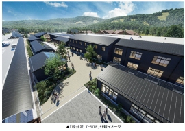 軽井沢T-SITEの開業イメージ(三菱地所発表資料より) 軽井沢T-SITEの開業イメージ(三菱地所発表資料より)
