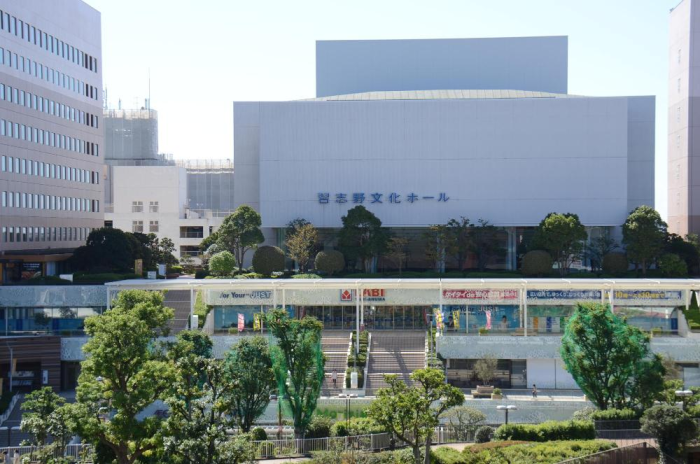 営業再開の方向が打ち出されたモリシア津田沼㊧と習志野文化ホール（習志野市発表資料より）