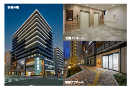 高齢者向け複合ヘルスケア施設の開業イメージ（JR西日本不動産開発発表資料より）