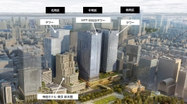 HIBIYA CROSSPARKの完成イメージ(NTTアーバンソリューションズ発表資料より) HIBIYA CROSSPARKの完成イメージ(NTTアーバンソリューションズ発表資料より)