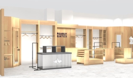 4月1日にオープンしたゴルフアパレルブランド「PEARLY GATES（パーリーゲイツ）」新店舗のイメージ。（画像: TSIホールディングスの発表資料より）