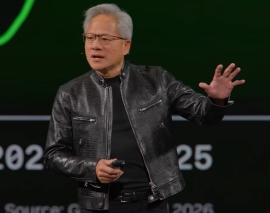 Nvidia(エヌビディア)はComputex 2026の基調講演で、同社初のWindows PC向けプロセッサ「RTX Sparkスーパーチップ」を発表した。写真は基調講演を行うジェンスン・フアンCEO(最高経営責任者) Nvidia(エヌビディア)はComputex 2026の基調講演で、同社初のWindows PC向けプロセッサ「RTX Sparkスーパーチップ」を発表した。写真は基調講演を行うジェンスン・フアンCEO(最高経営責任者)