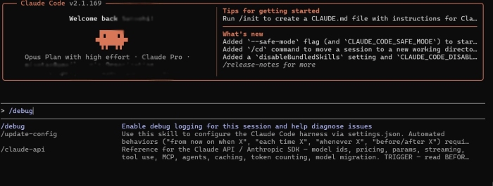 Anthropicのコーディングエージェント「Claude Code」のターミナルでの操作画面。 Anthropicのコーディングエージェント「Claude Code」のターミナルでの操作画面。