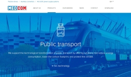 三菱電機が完全子会社化するポーランドの鉄道車両用電機品メーカー、MEDCOMのウェブサイト。 三菱電機が完全子会社化するポーランドの鉄道車両用電機品メーカー、MEDCOMのウェブサイト。