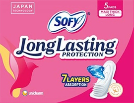 ユニ・チャームらが手掛ける普及品「SOFY Long Lasting」(同社発表資料より) ユニ・チャームらが手掛ける普及品「SOFY Long Lasting」(同社発表資料より)