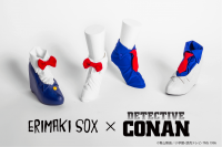ERIMAKI SOX×名探偵コナン コラボグッズが2月17日先行予約受付開始！コナンとキッドをイメージしたソックスとパンプスが登場