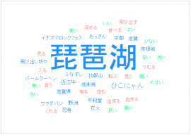 ■滋賀県といえば「○○！」思いつく○○を教えてください（自由記入　n=412） 【株式会社ユーザーローカル社「テキストマイニングツール」利用】