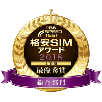 UQ mobile、格安SIMアワード2018上半期　総合部門 最優秀賞を二期連続受賞