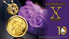 【yoshikitty × I・E・I】yoshikitty10周年記念 宝飾純金コインペンダント世界限定発売開始!!