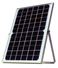 ソーラーパネルとバッテリーが一つになった、防犯・防災・レジャー用バッテリー付きソーラーパネルを発売