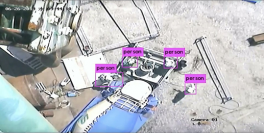 エコモット、若築建設と共同で既設のクレーンカメラ映像から作業員を検知するエッジAI画像解析システムを開発　