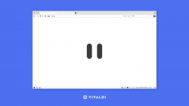 Vivaldi 3.3 インターネットを一時停止