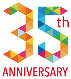 フジテックス 設立35周年記念ロゴ