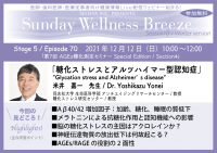 《医師・歯科医師・薬剤師向け無料Zoomオンラインセミナー》糖化ストレス研究第一人者の米井 嘉一先生(同志社大学/教授)による『糖化ストレスとアルツハイマー型認知症』12月12日(日)開催！