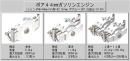 ボア44ガソリンエンジン