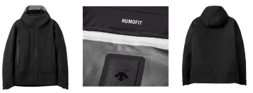 ヒトの体温を感知して、触れたカラダをやさしく包み込む新素材　HUMOFIT(R)がデサントのHUMOFIT(TM) HARD SHELL JACKET 