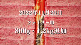 和牛サブスクリプションONE ファミリータイプ 追加 800g 1.2kg